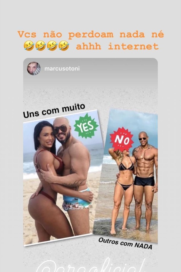 Montagem postada por Gracyanne Barbosa (Foto: Instagram/Reprodução) Montagem postada por Gracyanne Barbosa (Foto: Instagram/Reprodução)