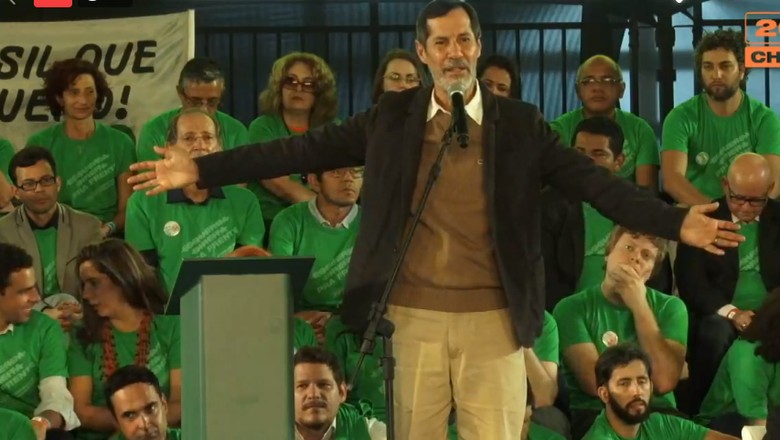 Eduardo Jorge, durante a convenção nacional da REDE Sustentabilidade (Foto: Divulgação/Facebook)
