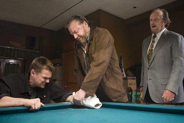 Ray Winstone, Leonardo DiCaprio e Jack Nicholson em cena de Os Infiltrados (2006) (Foto: Reprodução)