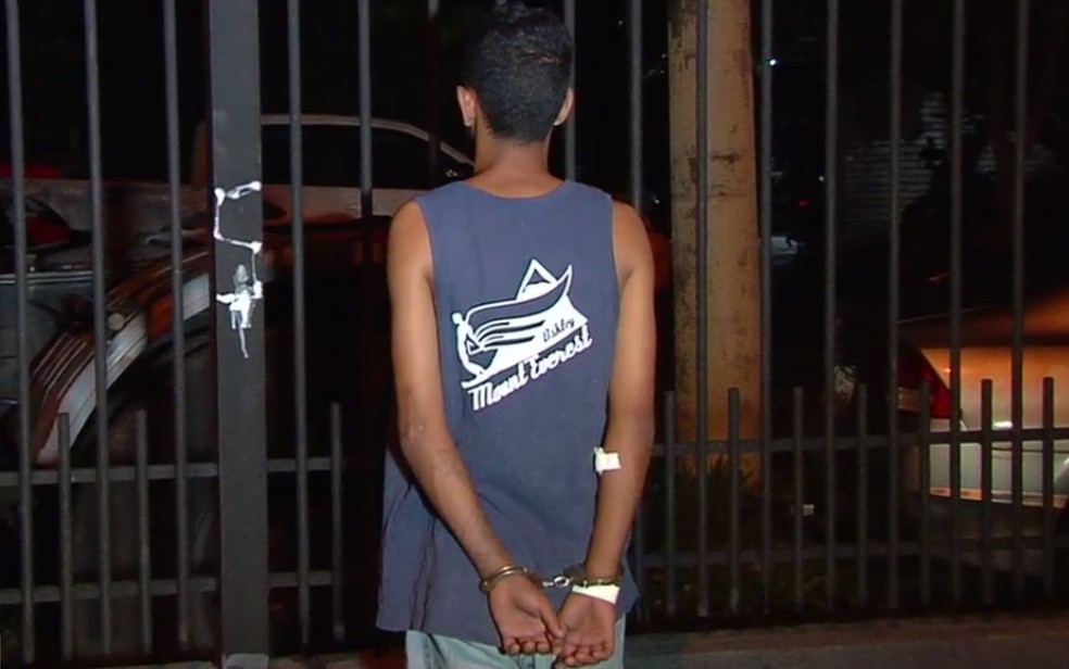 Preso suspeito de aplicar golpe na venda de carro pela internet, em Goiânia, Goiás — Foto: Reprodução/TV Anhanguera