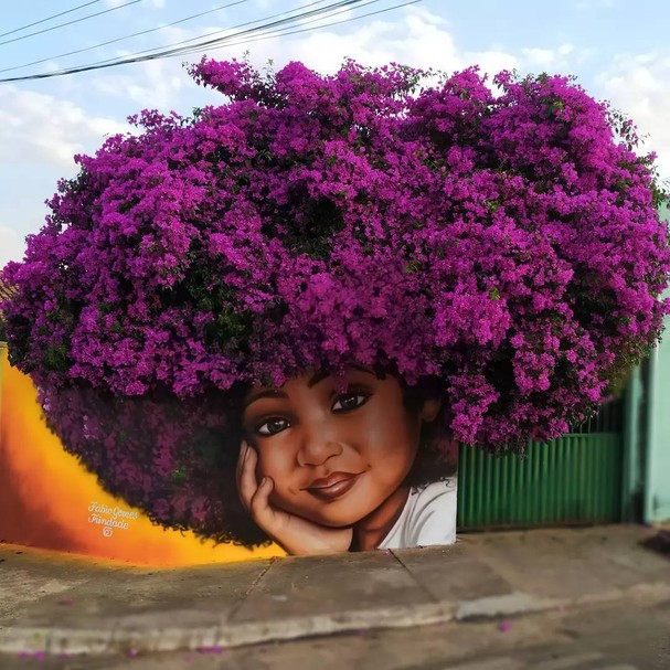 Mural de artista goiano faz sucesso internacional ao mesclar arte e natureza - Revista Glamour | Must Share