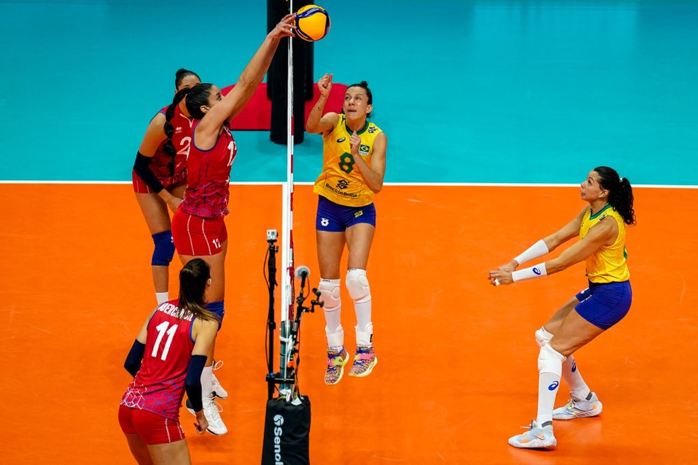 Brasil vence Porto Rico no Mundial de vôlei  — Foto: Getty Images