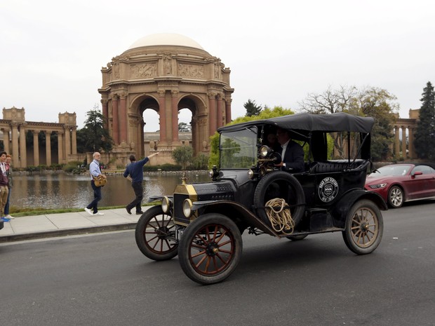 Ford T, de 1915, faz viagem de Detroit a São Francisco (Foto: REUTERS/Robert Galbraith)