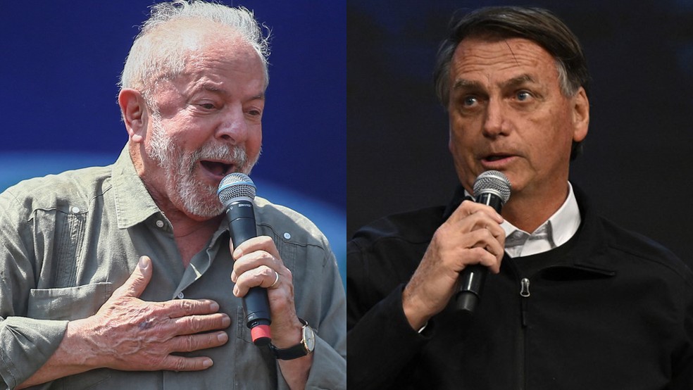O ex-presidente Lula e o presidente Jair Bolsonaro — Foto: Carla Carniel/Reuters e Mauro Pimentel/AFP