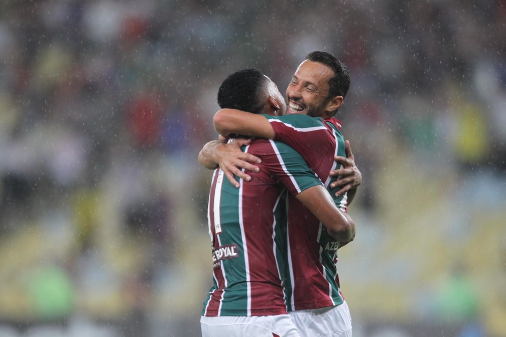 Nenê e Marcos Paulo começaram o ano em alta no Fluminense — Foto: André Durão