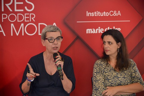 Taciana Gouveia, do Instituto SAAP, e Giuliana Ortega, diretora-executiva do Instituto C&A