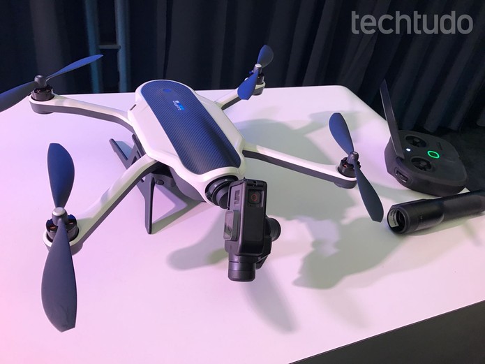 Drone Karma é dobrável e tem design mais compacto (Foto: Anna Kellen Bull/TechTudo)