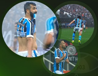 Pacotão Grêmio: sacrifício, quedas e brilho de ex-corintianos marcam 1 a 1
