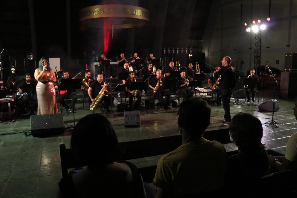 Sesi Big Band em apresentação na Catedral Metropolitana de Natal — Foto: Sesi/Divulgação