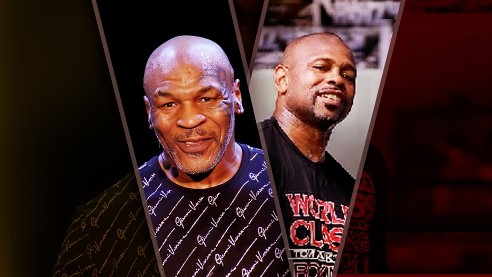 Mike Tyson x Roy Jones Jr — Foto: Infografia