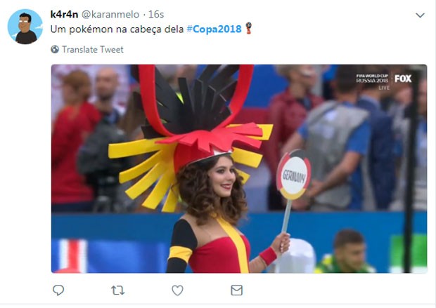 Internauta reage à abertura da Copa do Mundo (Foto: Reprodução Twitter)