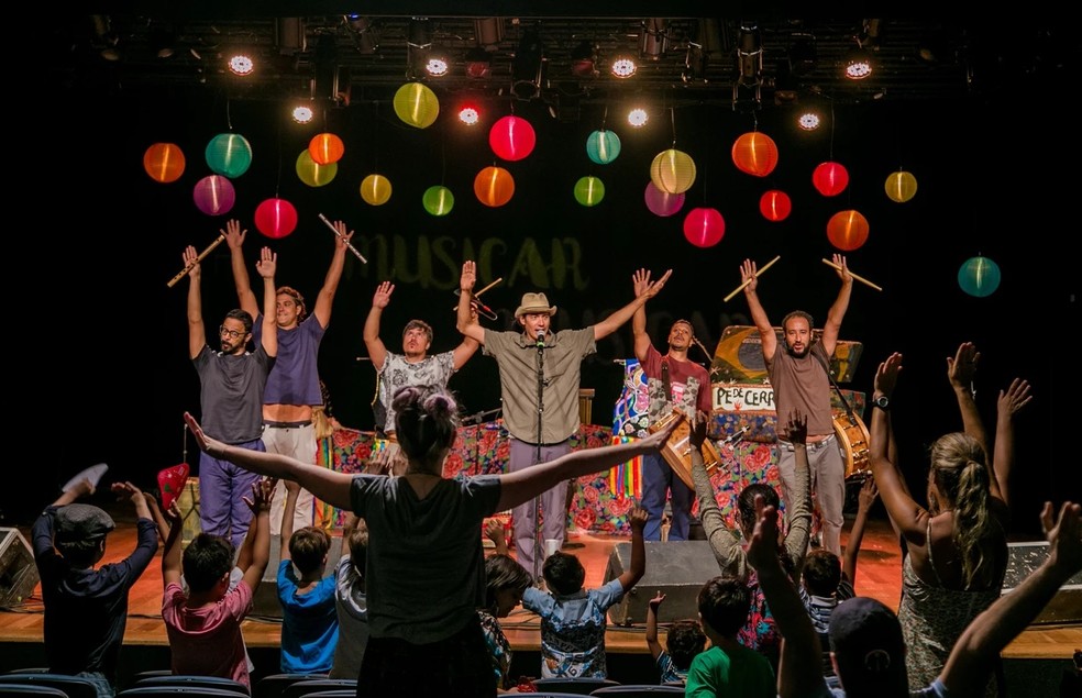 Grupo Pé do Cerrado se apresenta no Festival de Música Infantil - Musicar, em imagem de arquivo — Foto: Divulgação 