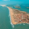 Foto: (Península de Galinhos no RN / Prefeitura de Galinhos/Reprodução)