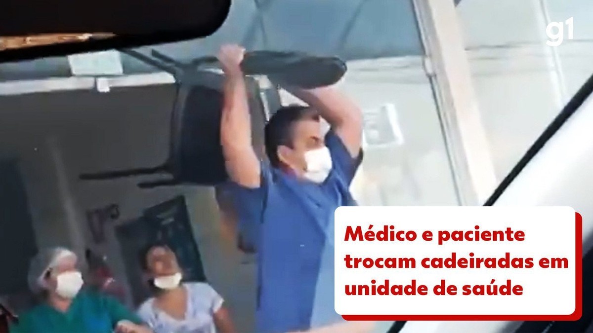Un médico y un paciente se atacan con sillas en una unidad de salud en Luisiana;  Vídeo |  Goias