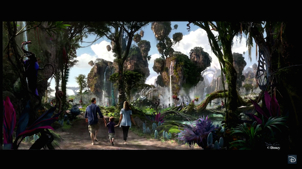 Uma prévia do parque inspirado em 'Avatar' (2009) (Foto: Reprodução)