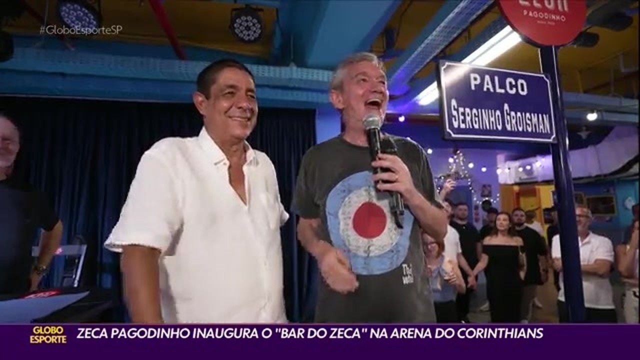 Zeca Pagodinho inaugura o 'Bar do Zeca' na Arena Corinthians