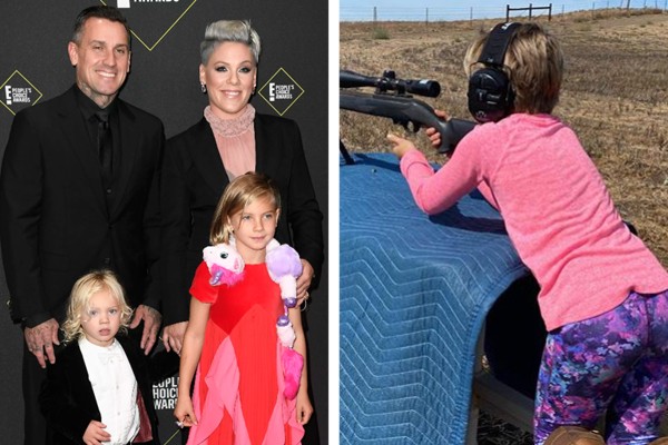 Carey Hart e Pink são pais de Willow, de 9 anos, e James, de 3 (Foto: Getty Images; Reprodução / Instagram)