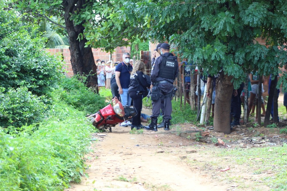 Crime aconteceu na manhã deste sábado em Mossoró — Foto: Marcelino Neto/Blog O Câmera