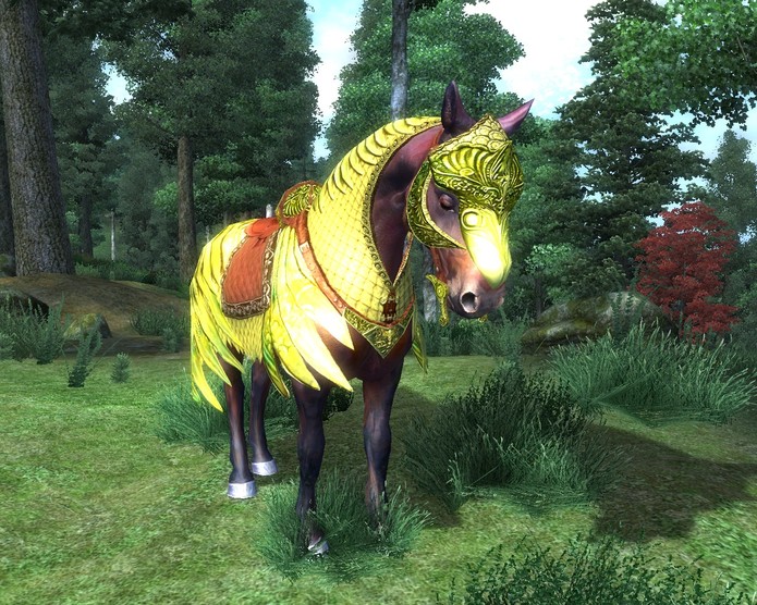 A inútil armadura de cavalo em Oblivion (Foto: Reprodução/Nutroniks)
