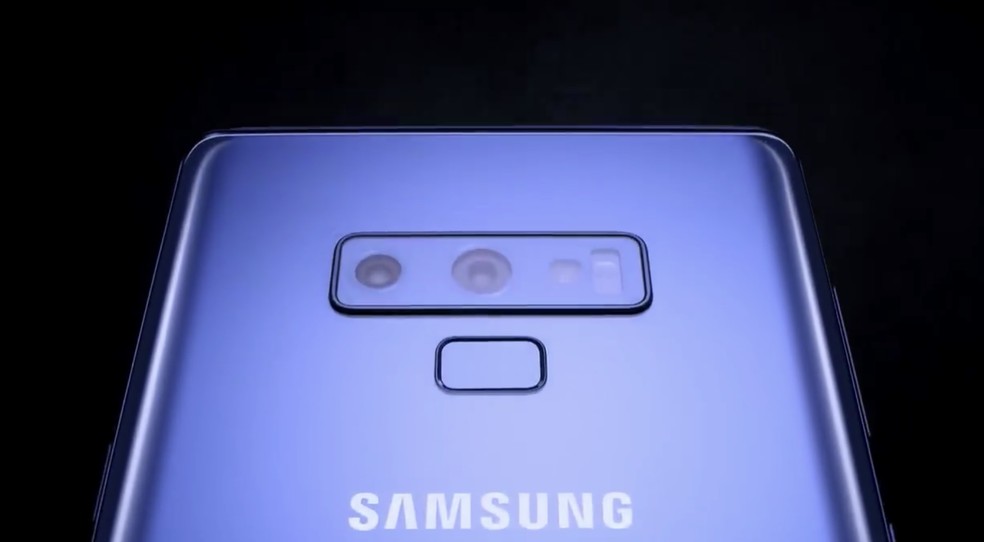 Vídeo vazado retrata suposto Galaxy Note 9 com câmera dupla (Foto: Reprodução / Samsung)