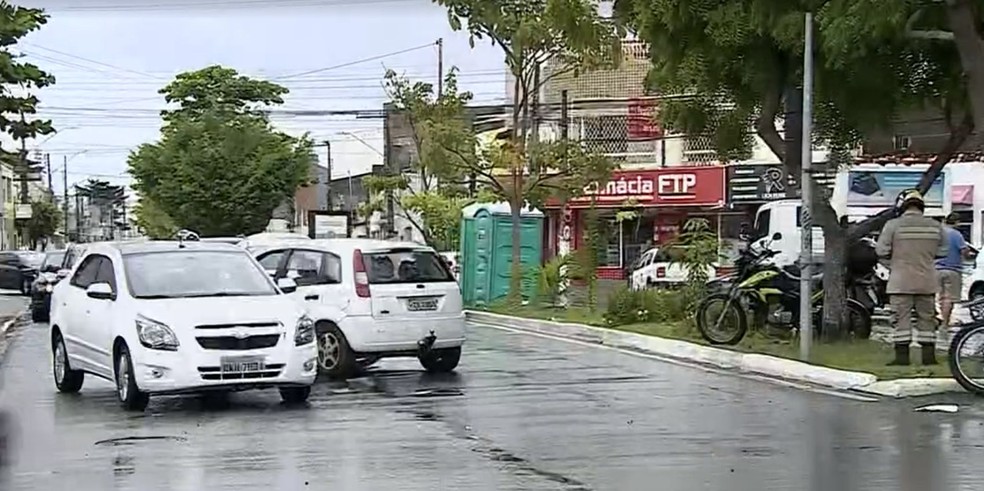 Trânsito ficou intenso na região — Foto: TV Sergipe/Reprodução