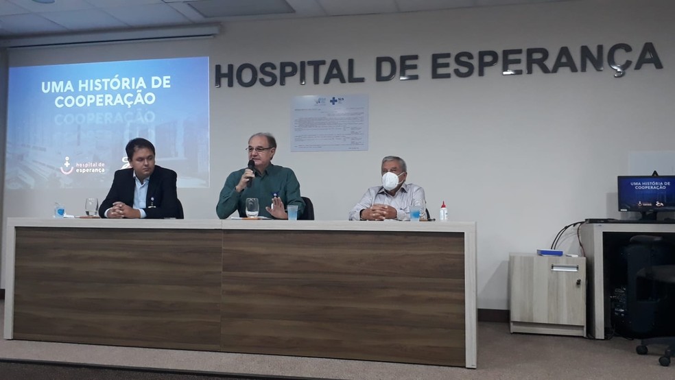 Hospital de Esperança (HE) e a Santa Casa de Presidente Prudente (SP) firmaram um acordo de cooperação  — Foto: Emerson Sanchez/TV Fronteira