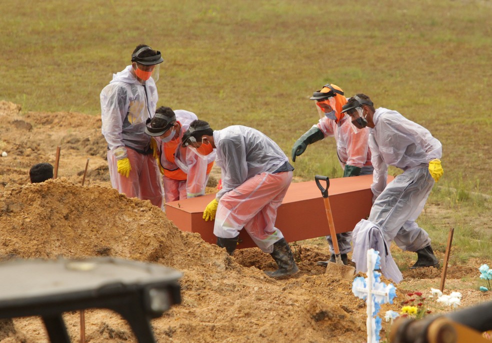 Belém atinge 3 mil mortos com o novo coronavírus. — Foto: RAIMUNDO PACCÓ/FRAMEPHOTO/ESTADÃO CONTEÚDO