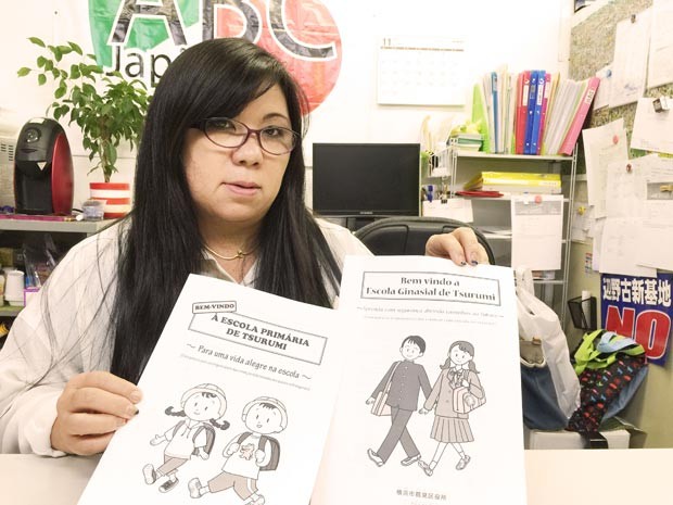 Michie Afuso, da ABC Japan, sugere um intercâmbio na área educacional entre Brasil e Japão (Foto: Ewerthon Tobace/BBC Brasil)