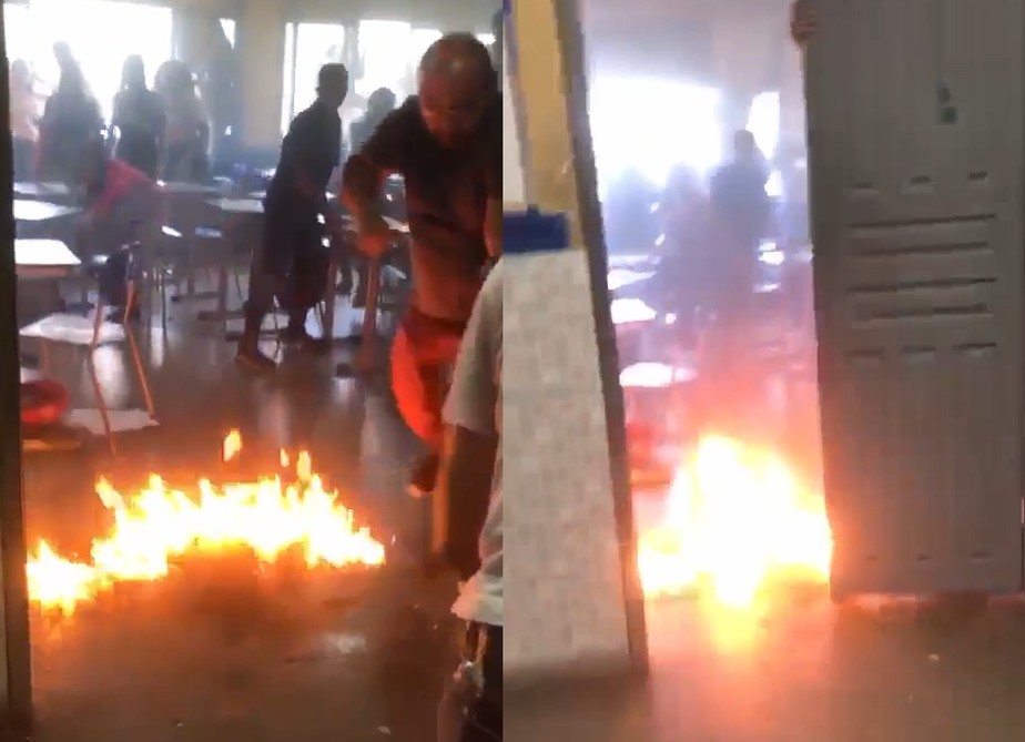 Estudante de 12 anos coloca fogo em sala de aula dentro de escola na Baixada Fluminense