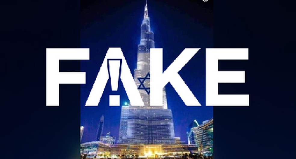 E Fake Que Bandeira De Israel Foi Projetada Em Torre De Dubai Para Celebrar Paz Entre Israel E Emirados Arabes Fato Ou Fake G1