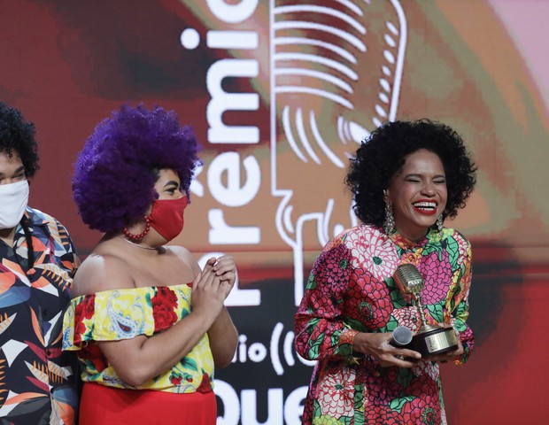 Teresa Cristina, homenageada do Prêmio Rádio Globo Quem (Foto: Leo Lemos/Ed Globo)