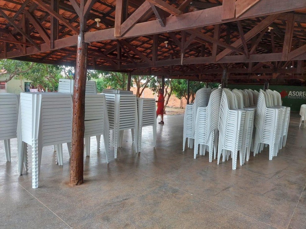 Criminosos levaram materiais alugados — Foto: Arquivo pessoal