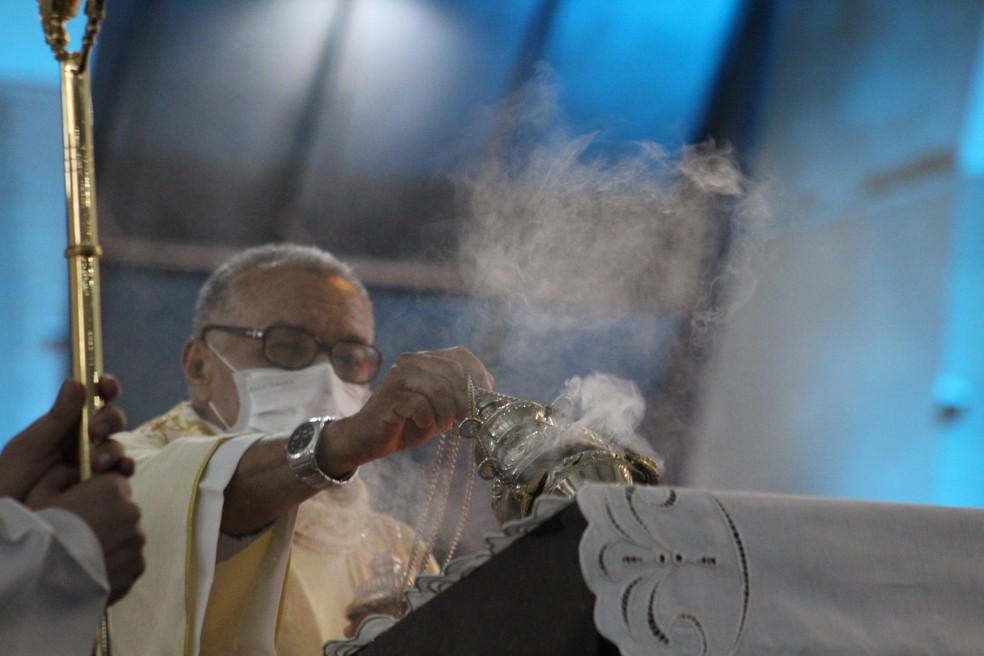 Missas celebradas na Catedral Antiga e na Catedral Metropolitana de Natal abriram festejos em celebração à padroeira da cidade — Foto: Arquidiocese de Natal/Divulgação