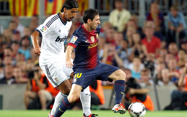 Messi e Khedira, Barcelona x Real Madrid (Foto: Agência Reuters)