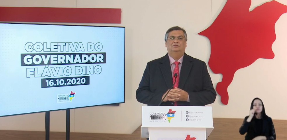 Governador Flávio Dino anuncia reabertura de cinemas  — Foto: Divulgação redes sociais 