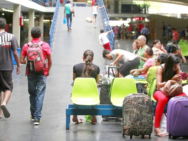 Fluxo de passageiros na Rodoviária de João Pessoa (Foto: Herbert Clemente/Divulgação)