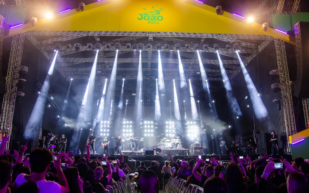 Fãs vibram com o show do Capital Inicial no palco Brasil do festival João Rock 2019, em Ribeirão Preto, SP — Foto: Érico Andrade/G1