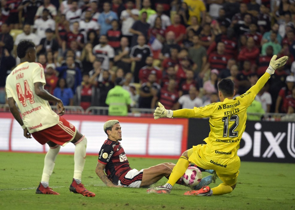 Flamengo x Internacional: Pedro &mdash; Foto: Andr&eacute; Dur&atilde;o