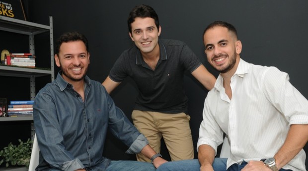 Igor Mascarenhas, Lucas Prado e Rafael Oliveira, fundadores da Pier (Foto: Divulgação)