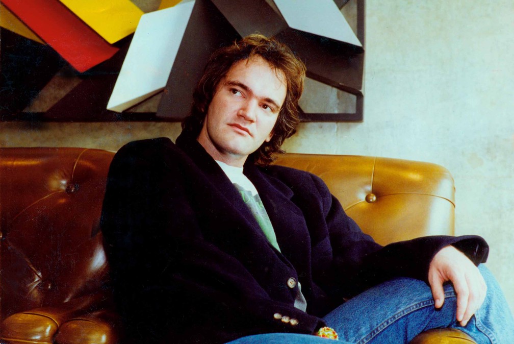 O diretor e ator norte-americano Quentin Tarantino, aos 29 anos, durante entrevista no Hotel Maksoud Plaza, em São Paulo, em outubro de 2006 — Foto: Márcia Zoet/Estadão Conteúdo/Arquivo