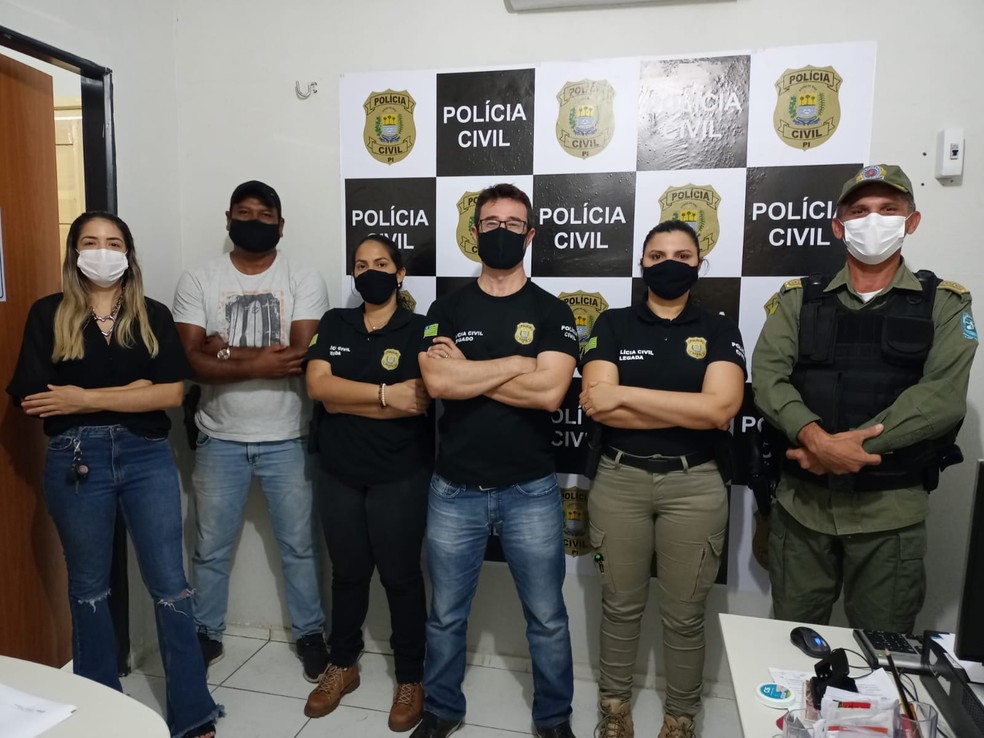 Operação integrada entre polícias Civil e Militar prende oito suspeitos de roubo no Sul do Piauí — Foto: Aparecida Santana