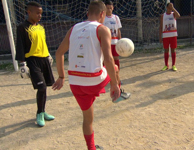 Futebol social (Foto: Divulgação/GloboNews)