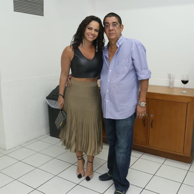 Vivi Araújo e Zeca Pagodinho (Foto: Anderson Borde / AgNews)