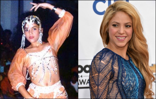 Shakira: das festas de dança do ventre na Colômbia a musa latina do pop para toda uma geração. A cantora de 37 anos mostra nos shows que ainda domina muitíssimo bem as curvas de seu corpo. (Foto: Acervo Pessoal e Getty Images)