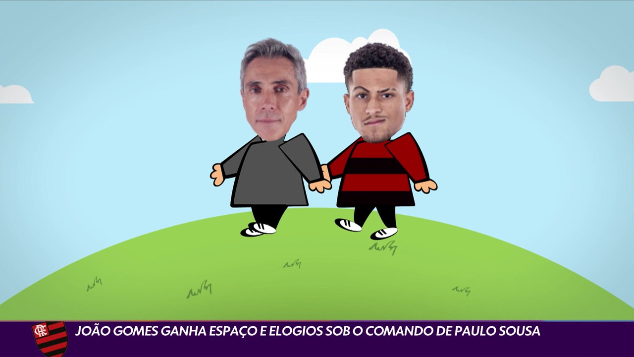 João Gomes ganha espaço e elogios sob o comando de Paulo Sousa