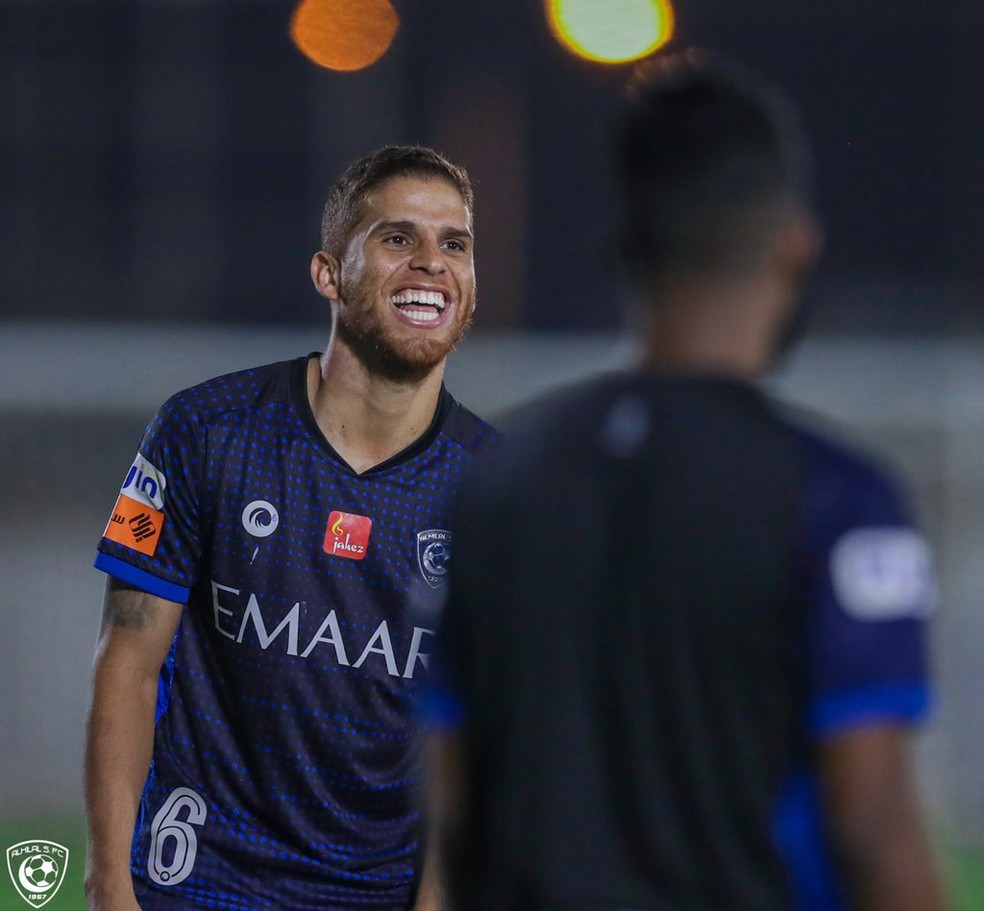 Cuéllar em ação pelo Al Hilal: possível reencontro com o Flamengo no Mundial — Foto: Divulgação / Al Hilal FC