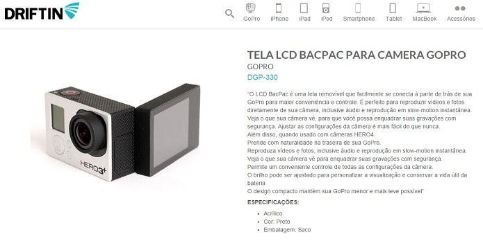 Empresa tem versão alternativa para o BacPac (Foto: Reprodução/Thiago Barros)