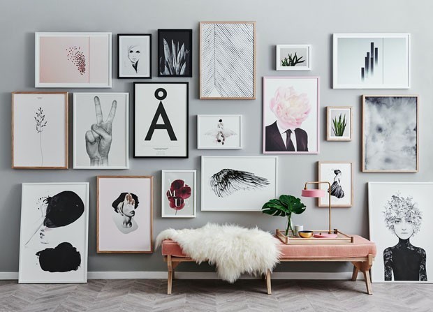 Quadros na sala: 22 ideias para inspirar a sua decoração - Casa