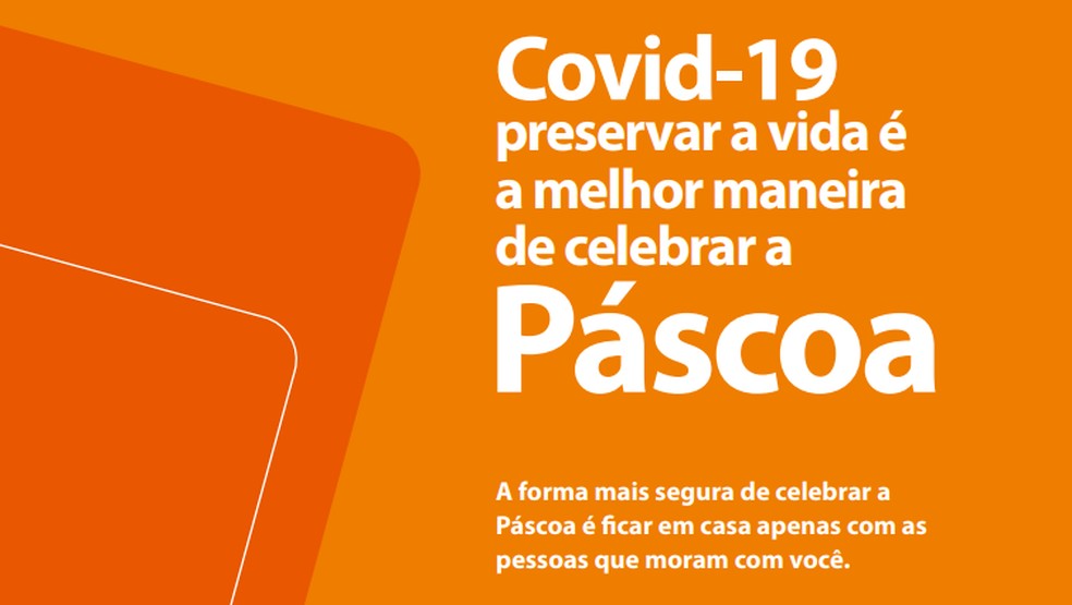 Página de abertura de cartilha da Fiocruz com orientações à população para a celebração da Páscoa de 2021 — Foto: Reprodução/Fiocruz