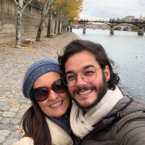 Túlio Gadêlha e Fátima Bernardes em Paris (Foto: Reprodução/Instagram)